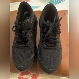 Asics Women's Black Mesh Sneakers